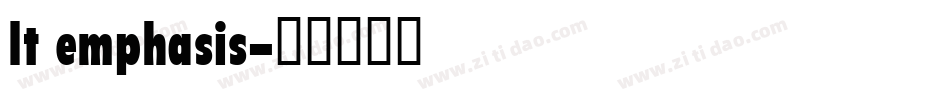 lt emphasis字体转换
